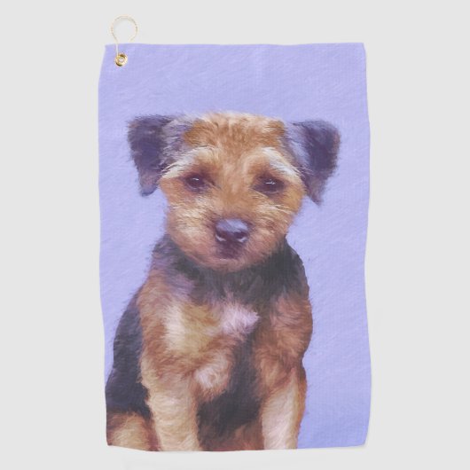 Plakken voor randbedekking - Kute Original Dog Art Golfhanddoek (Voorkant)