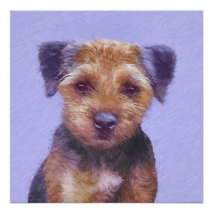 Plakken voor randbedekking - Kute Original Dog Art Perfect Poster