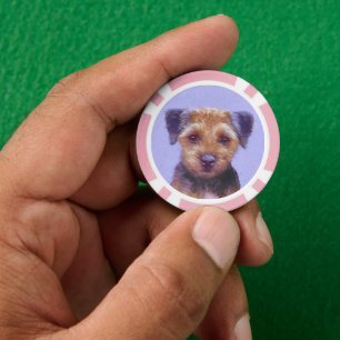 Plakken voor randbedekking - Kute Original Dog Art Poker Chips