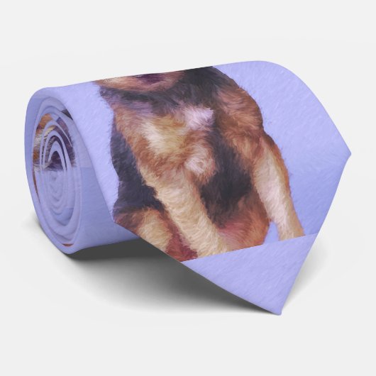 Plakken voor randbedekking - Kute Original Dog Art Stropdas (Opgerold)