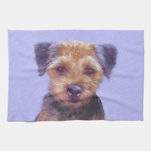 Plakken voor randbedekking - Kute Original Dog Art Theedoek
