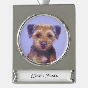 Plakken voor randbedekking - Kute Original Dog Art Verzilverd Banner Ornament