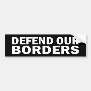 Plakker verdedig onze grenzen bumpersticker