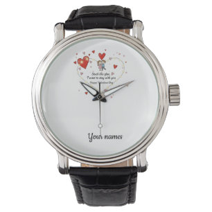 Plakkerig als lijm romantisch koppel valentijn horloge
