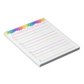 Plakkrayons voor persoonlijke aanbiedingen notitieblok (Schuin)