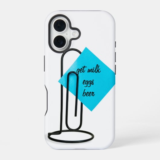 Plaknotitie iPhone 16 Hoesje (Achterkant)