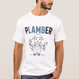 Plamber – Grappige Schapenloodgieter Woordspeling T-shirt