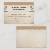  Plams Wedding Registratie Tickets Informatiekaartje (Voorkant / Achterkant)