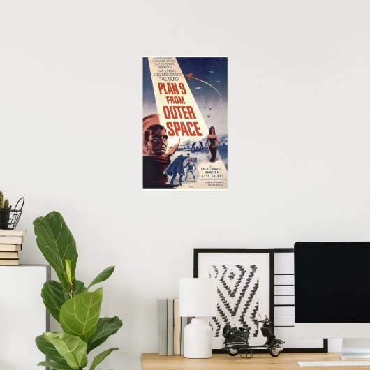 Plan 9 van Buitenruimte Poster (Thuiskantoor)