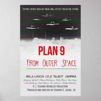 Plan 9 van Buitenruimte Poster