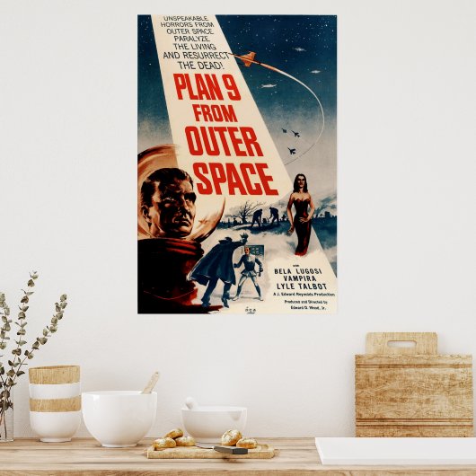Plan 9 van Buitenruimte - Sci-Fi Movie  Poster (Keuken)