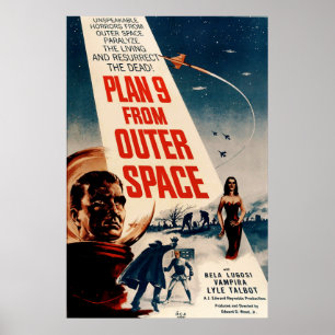 Plan 9 van Buitenruimte - Sci-Fi Movie  Poster