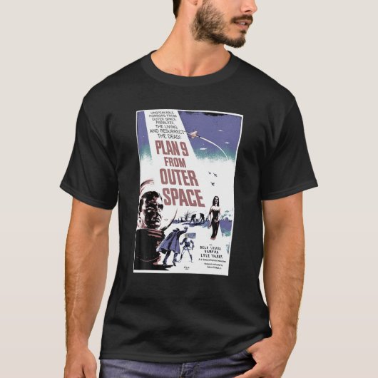 PLAN 9 VAN OUTER SPACE Movie Poster Shirt  (Voorkant)