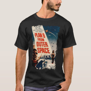 Plan 9 van Outer Space  Sci Fi T-shirt