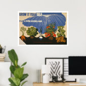 Plan A Farm Garden 1941 WPA Poster (Thuiskantoor)