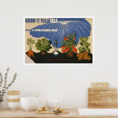 Plan A Farm Garden 1941 WPA Poster (Keuken)