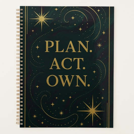 “PLAN. ACT. OWN.” A Spirit-Wired™ Planner (Voorkant)
