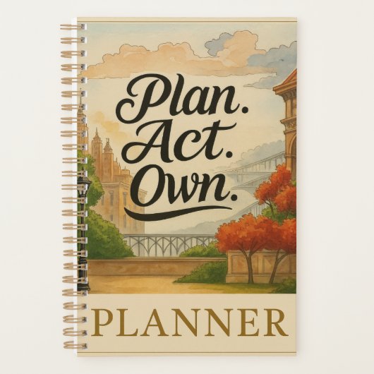 PLAN. ACT. OWN.” Een Spirit-Wired™  Planner (Voorkant)