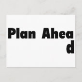 Plan Ahead Briefkaart (Voorkant)