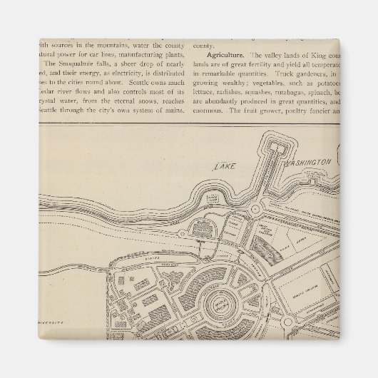 Plan, Alaska Yukon Pacific Exposition, Seattle Magneet (Voorkant)