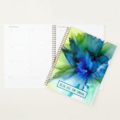 "Plan Alle Dingen" Abstracte Bloemen in Blauw Planner (Display)