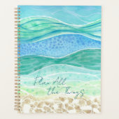 "Plan alle dingen" Beach Vibes Waterverf Planner (Voorkant)