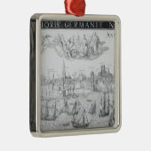 Plan Antwerpen 1549 Metalen Ornament (Rechts)