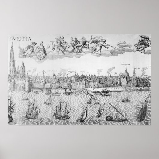 Plan Antwerpen 1549 Poster (Voorkant)