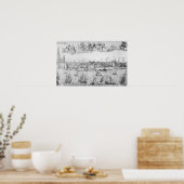 Plan Antwerpen 1549 Poster (Keuken)