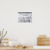 Plan Antwerpen 1549 Poster (Keuken)