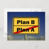 Plan B Briefkaart (Voorkant / Achterkant)
