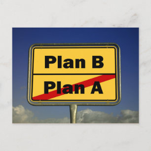 Plan B Briefkaart