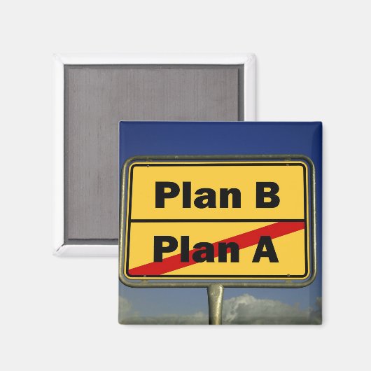 Plan B Briefkaart Magneet (Voorkant / Achterkant)