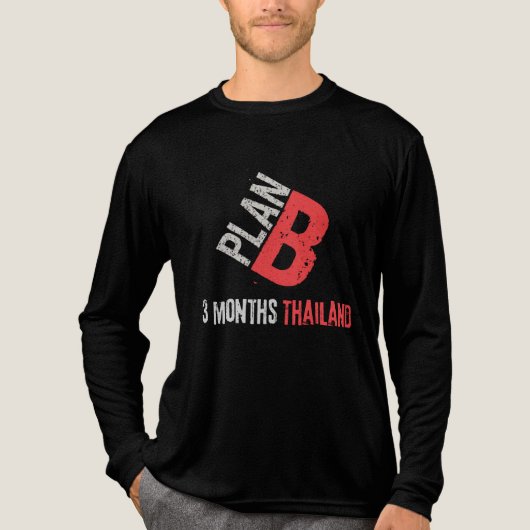 Plan B is Thailand Tri-Blend Shirt (Voorkant volledig)