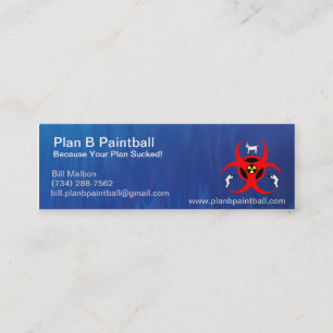 Plan B mini-Visitekaartje Mini Visitekaartje