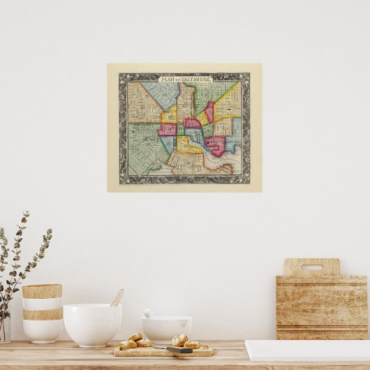 Plan Baltimore Poster (Keuken)