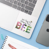 Plan Bee Save The Bees Custom-Cut Vinyl Sticker (Laptop met iPhone)