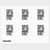 Plan Bee werkt ook niet Ronde Sticker (Vel)