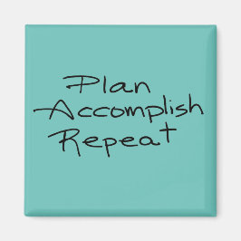 Plan, Bereik, Herhaal in BLAUWGROEN Magneet