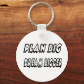 Plan Big Dream Grotere Motivatie offerte Sleutelhanger (Voorkant)