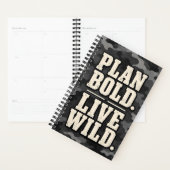 Plan Bold Live Wild Houtskool Camouflage Planner (Display)
