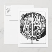 Plan botanische tuin aan de Universiteit van Briefkaart (Voorkant / Achterkant)