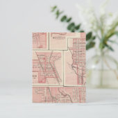 Plan Cambridge City, Wayne Co met Newport Briefkaart (Staand voorkant)