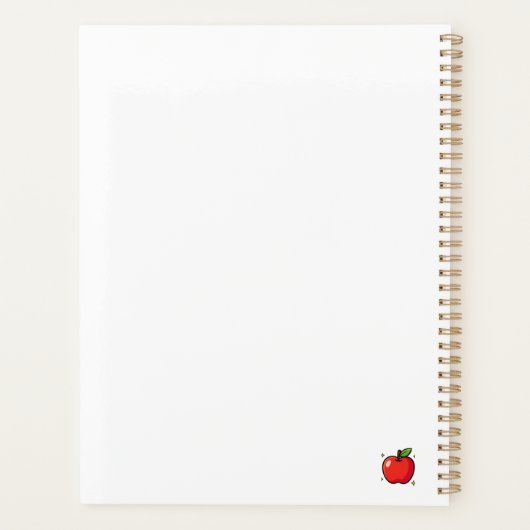 Plan. Coffee. Teach. Repeat. Funny Teacher Weekly  Planner (Achterkant)