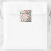 Plan Constantinopel Vierkante Sticker (Tas)