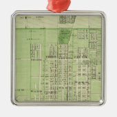 Plan Davenport, Scott County, staat Iowa Metalen Ornament (Voorkant)