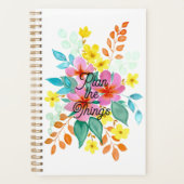 "Plan de dingen" Waterverf Bloemenplanner Planner