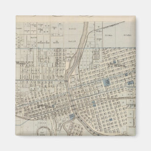 Plan Des Moines, Polk County, Iowa Magneet