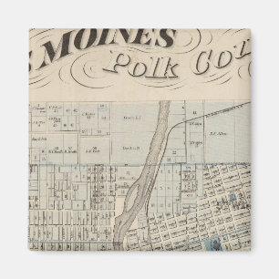 Plan Des Moines, Polk County, Iowa Magneet
