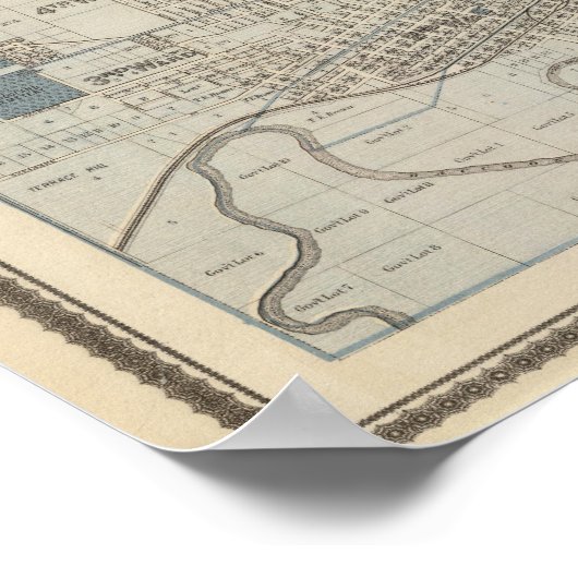 Plan Des Moines, Polk County, Iowa Poster (Hoek)